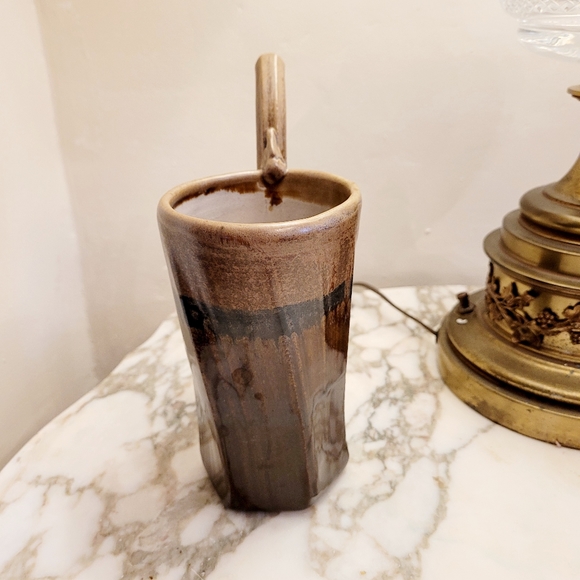 Schmidt Stoneware Mug with built-in Straw - Picture 2 of 4